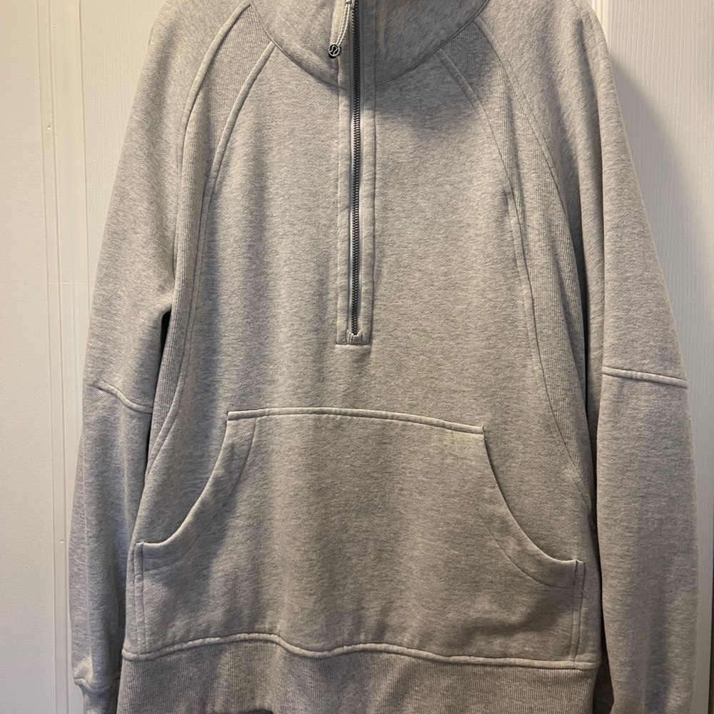 lululemon athletica Gray Half-Zip Hoodie
